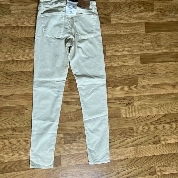 Ralph Lauren Womens Denim Jeans Skinny Curvy Mid Rise Super Stretch Cream Size 0 - Picture 13 of 15